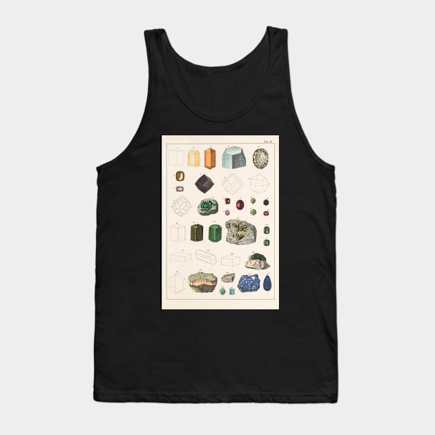 Mineralogy Chart Tank Top by bluespecsstudio